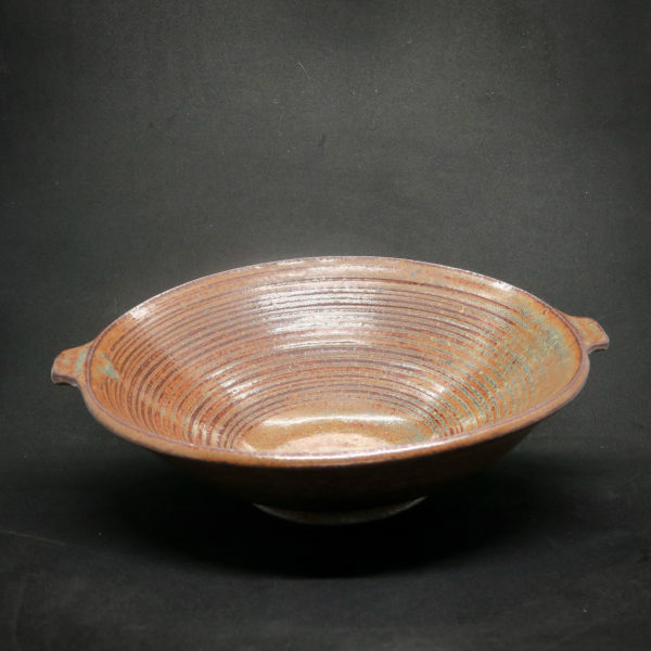 Low, wide bowl with handles